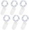 Jsdoin LED Mini Lichterkette mit Batterie, 6x20er Micro Lichterkette außen Batterie, 2M DIY kleine Lichterketten Wasserdicht für Party Hochzeit Weihnachten Beleuchtung Deko (Kaltweiß)