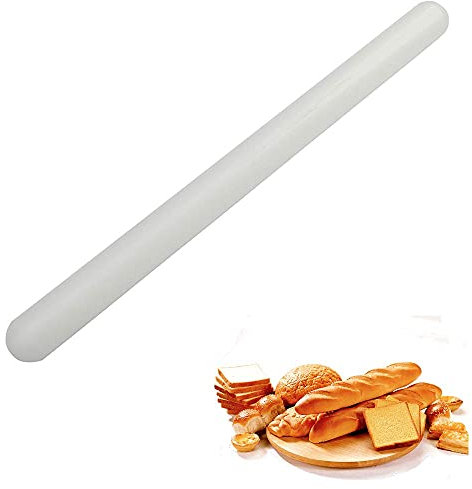 Rolling Pin 20 Inch 50CM Polyethylene Rolling Pin Non-Stick Baking Roller Large Portable Rollings Pins for Pizza Pie Pastries and Cookies Fondant Sugar Paste Dough Pie Crust