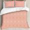 MJNLYDAO Bedding duvet set Reversible soft print set Hypoallergenic glue cover Bedding kit with 2 pillowcases,Burnt Orange,Rhombuses in Bullseye Pattern with Herringbone Zigzag Stripes,152x203cm
