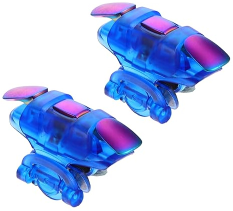 FUNNETOYU Kunststoff Gamecontroller Trigger, Blau, 1 Paar, für Smartphones | Leichtes Mobiles Zubehör, Installieren, Tragbar für Unterwegs, Links und Rechts Nutzbar