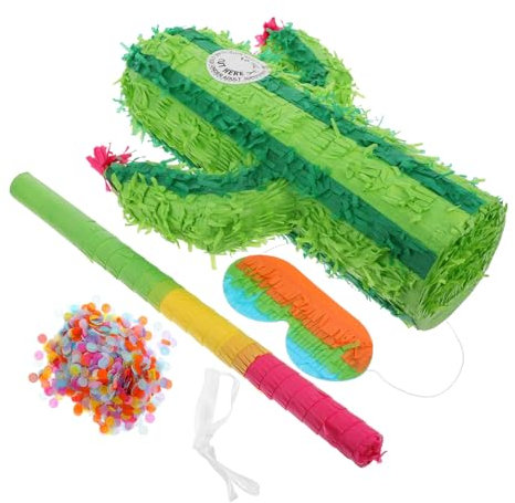 UKCOCO 1 Satz Kaktusspielzeug Pinatas Kaktus -Party -Dekorationen Pinata für Jungen Taco-Pinata Taco Party liefert -Piñata Waldpinata große Piñatas Papier Zufällige Farbe