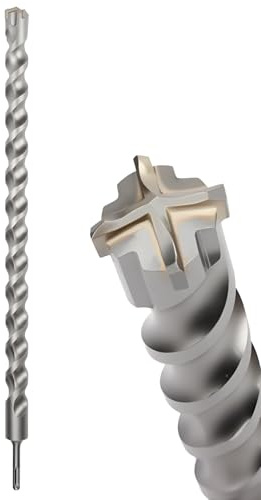 MOXPIFY 32mm SDS Masonry Drill Bit 600mm Long for Reinforced Concrete | Brick Walls, 32 mm Hammer SDS Plus Drill Bit (32mm x 600mm)
