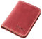 DUEBEL Herren Vollkorn Leder Bifold Reise Brieftaschen/Halter/Case/Protector, Rot
