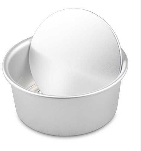Delaman Tortiera Rotonda, Stampo Apribile Rotondo Stampo Torta con Fondo Apribile in Alluminio Tortiere Set Tortiera Rotonda Piccola in Alluminio, 4/6/8, Alluminio, 15, 24 cm