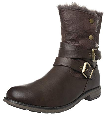 Fitters Footwear That Fits Damen Stiefelette Nicole Synthetik Stiefelette warm gefüttert Übergröße (EU,)