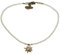 Alpenflüstern Filigran Perlen-Trachtenkette Strass-Edelweiß - Damen-Trachtenschmuck mit antik-gold-farbenem Edelweiss, Dirndlkette in traditionellen Farben DHK181 (creme-weiß)