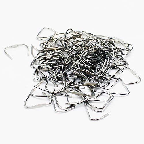 Christoph Palme 100x Kristall Verbinder 8x8mm Chrom Prismen Clips Klammer Stecker Ketteln Bastelbedarf - Perfekt für DIY-Schmuck, Dekorationen und mehr!
