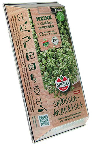 Sperli BIO Keimsprossen Kresse - Starter - Set inkl. 10 g Samen - Sprossen
