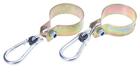 Aqbau Set di 2 Morsetti per Altalena, Diametro 80 mm, Ganci per Altalena