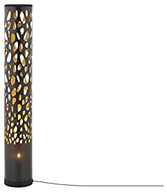 KHG | Stehlampe in schwarz aus Kunststoff | Leuchtmittelfassung: E14 | Maße: 81,0cm H x 13,0cm Ø | Funktion: Glamour Klassische Stehleuchte 1-flammig | modernes Design