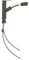 vidaXL Waschbeckenarmatur mit Herausziehbarer Brause Wasserhahn Bad Waschtischarmatur Mischbatterie Waschbecken Armatur Badezimmer Grau 157x172mm