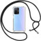 Pnakqil handyband Hülle für Xiaomi 11T/Xiaomi 11T Pro 5G 6.67 Handyhülle mit Kordel Necklace Schnur Airbag Anti-Fall Bumper Weich Silikon Schutzhülle Case Kompatibel mit Xiaomi 11T 5G,Schwarz