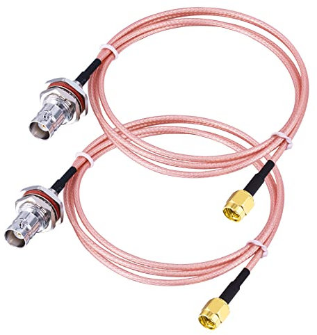 urcianow SMA auf BNC Adapter BNC weiblich großes Sechskant auf SMA männlich Adapter Kabel RG316 Brückenkabel Verlängerung 1M Antenne Stecker für Walkie-Talkie, Radio Antenne, CB Radio
