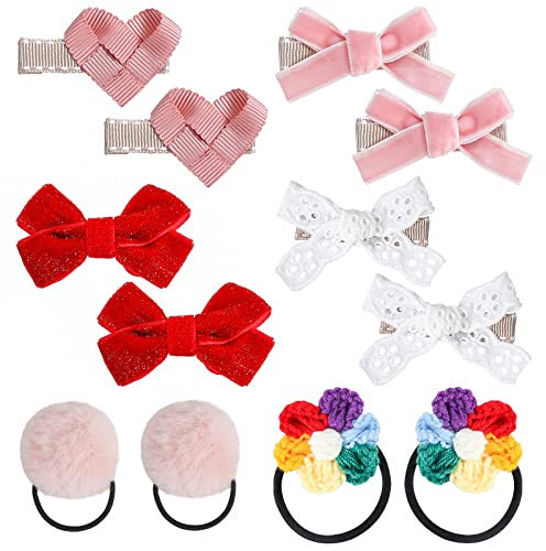 TaiCy Fermagli per capelli per bambina, con fiocco, completamente foderati, fermagli a coccodrillo, Fermagli per Capelli Neonata per Festival Foto Puntelli e Daily Decorate