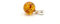 Bernstein Runde Perle Anhänger Cognac Farbe Mit 925 Sterling Silber Schleife | Baltischer Anhänger Halskette | Schmuck (10,5 mm)