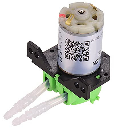 Pompe péristaltique, pompe doseuse DC 12 V, pompe péristaltique, mini pompe à eau liquide, tête de tube péristaltique, fonction auto-amorçante pour aquarium, analyse chimique, additifs de dosage,
