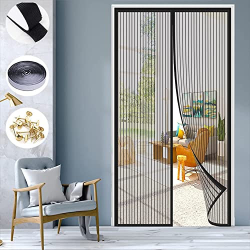 KZhanmy Zanzariere Magnetiche per Porte Finestre,La Porta dello Schermo A Mosca Magnetica Chiusa Automatica può Essere Utilizzata per Porte Esterne, Porte del Balcone