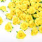 Kesote 50x Künstliche Blumenköpfe Blütenköpfe Kunst Blumen Rosen Köpfe für Hochzeit Party Deko DIY (Ø 4cm, Gelb)