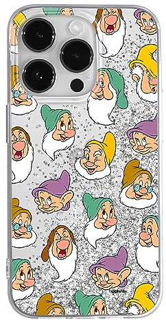 ERT GROUP mobile phone case for Apple Iphone 14 PRO original and officially Licensed Disney pattern Snow White and the 7 dwarfs 015 optimally adapted to the mobile phone, with glitter overflow effect