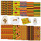 Tintnut Kwanzaa Infusible Ink Transfer Sheets – 10 Blatt 30,5 x 25,4 cm, Kente-Muster bedrucktes Sublimationspapier, kompatibel mit Cricut für DIY Tassen, Becher, Schlüsselanhänger, T-Shirts