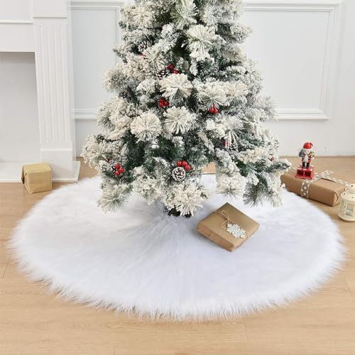 Weihnachtsbaum Rock, Weihnachtsbaum Decke, Weihnachtsbaumdecke Rund für Weihnachtsdekorationen Feiertagsfeier Weihnachtsbaum Tannenbaum