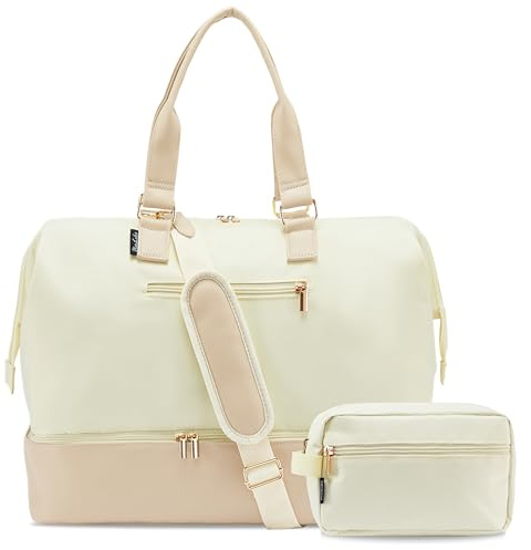 Uselike Reisetasche, beige, M, Stilvoll, modisch, lässig