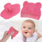 Baby Badebürste, FainFun Milchschorf Baby Entfernen Bürste,Weiche Borsten, 2PCS Kopfhaut Massagebürste Baby, Haarkamm für Baby Geeignet für Neugeborene, Baby (Rosa)
