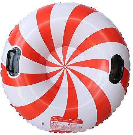Snow Tube Aufblasbarer Schneeschlitten für Kinder und Erwachsene, strapazierfähig, aufblasbar, 85 cm