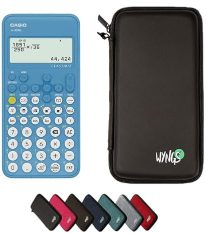 Casio fx-82NL inkl. WYNGS Schutztasche Schwarz - Wissenschaftlicher Taschenrechner - Basic Set