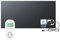 BR Bringer Infrarotheizung 1200 Watt - mit Steck-Thermostat - Infrarot Elektroheizung Energiesparend - 5 Jahre Garantie, TÜV GS - Deutsche Qualitätsmarke (schwarz)