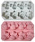 Silikon Minnie Mickey Formen 2 Stück Silikon Mickey Eiswürfelform Mickey Minnie Silikonformen Eiswürfelform Schokolade Süßigkeiten Formen DIY handgefertigte Werkzeuge für Gelee Zucker Süßigkeiten