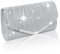 EJJUOO Damen Clutch Kettentasche, Damen Clutch Glitzer Elegant, Elegante Envelope Tasche für Hochzeit, Party, Bankett, Feiertage