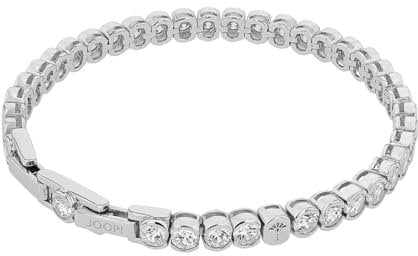 JOOP! Armband 925 Sterling Silber Damen Armschmuck, mit Zirkonia synth., 17+2 cm, Weiß, Kommt in Schmuck Geschenk Box, 2038913