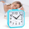 VFANDV Reloj Despertador Analógico Silencioso, Reloj Despertador de Viaje Despertadores de Mesilla con Luz Nocturna Función de Repetición Reloj Despertador de Cabecera (Azul)