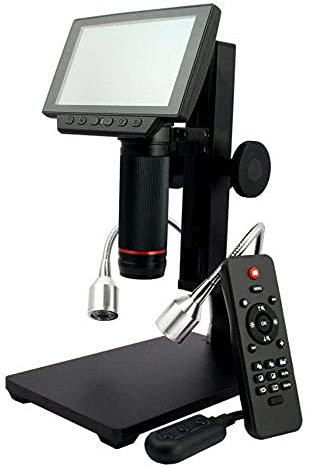 Digital Microscope ADSM302 Microscope Long Object Distance Digital Microscope for Mobile Phone Repair Soldering Tool Digital Microscope with a 1080P HD 5-inch Screen and HDMI/