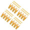 jojofuny 4sets Effortless Install U-shaped Audio Connectors Aluminum Speaker Terminals Car Terminal Block for Subwoofer Amplifier 20pcs*4