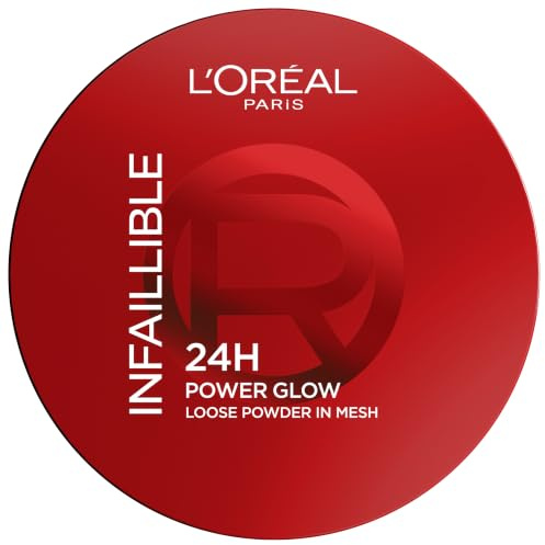 L'Oréal Paris Loose Powder, Infallible 24 Hour Glow, Shade Universal | Glow-Boosting Highlighting Powder, Weightless Up To 24H Wear, Nano-Sized Pearls For Radiant Skin