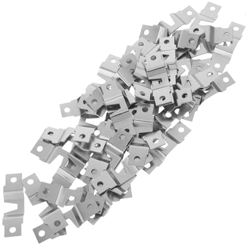 ARTSEWPLY 50pcs Metal Picture Hangers Hooks Picture Frames Hook Picture Hangers Picture for Heavy Duty Heavy Duty Photo Silver