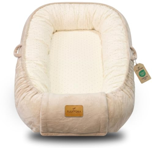 FLUFFORA® Baby Nest Pod for Newborn, Portable Baby Lounger 0-12 Months