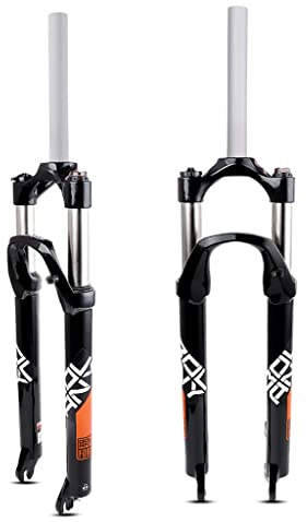 HOMSXPAC Fourche de vélo BMX 20 Pouces Pliable avec Amortisseur mécanique, Compatible Freins à Disque QR PM, Pivot 1-1/8, Blocage Manuel