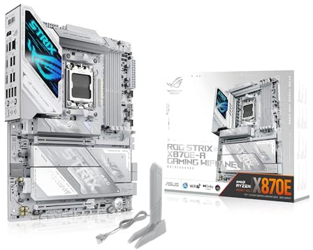 ASUS ROG Strix X870E-A Gaming WIFI7 Neo AMD ATX Mainboard, 16+2+2 Leistungsstufen, DDR5 Steckplätze, Vier M.2 Steckplätze, PCIe? 5.0 mit voller Unterstützung für GPU der nächsten Generation, WiFi 7