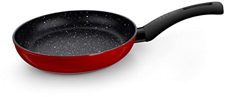 BRA Titanio Sartén de aluminio forjado 26 cm, antiadherente con partículas de titanio, apta para todo tipo de cocina e inducción