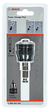 Bosch Professional 1x Adaptateur Power Change Plus (Interface 7/16“ hexagonal, Ø 11 mm, Accessoire pour Scies Trépan)
