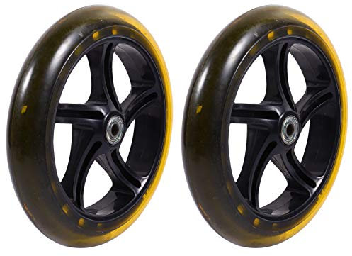 BESPORTBLE Stunt Scooter Roller Ersatzrad 180mm Ersatzräder Für Scooter 2 Scooter Pu Stummschaltung Ersatzräder 180Mm Roller Zubehör Stunt Roller Zubehör Tretroller Rad 180mm Elektroroller Vollrad