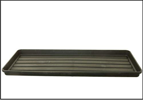 HOMION Growbag Tray Black Garden Plant Tray 100cm x 40cm x 4cm green house plant planter tray (2)