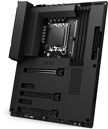 NZXT Placa Base N7 Z690 - N7-Z69XT-B1 - Chipset Intel Z690 (Compatible con CPU de 12ª generación) - Placa Base ATX para Juegos - Escudo I/O Integrado - Conectividad WiFi 6E - Bluetooth V5.2 - Negro