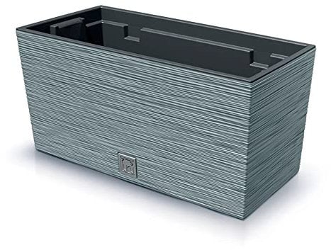 Pot de fleurs avec reserve d´eau 8 L gris galet - FURU