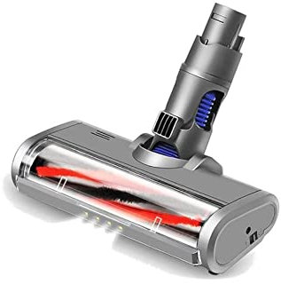 Trade-Shop LED Elektro Turbobürste/Bodendüse/Staubsaugerdüse/Softroller kompatibel mit Dyson V6 DC45 DC58 DC59 DC61 DC62 DC74 Staubsauger