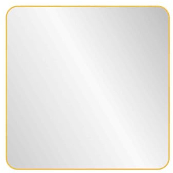 nielsen Sutton Square Wall Mirror - Gold - 80 x 80 cm - Rounded Corners - with Hanger