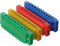 Classic Cantabile FunKids Mundharmonika 2er Set - Mundharmonika in C-Dur Tonart - Im 2er Spar-Set - BluesHarp ideal für Kinder - Kunststoffkörper in grün, gelb, rot oder blau - Farbig unsortiert